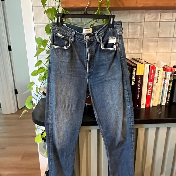 Agolde Riley Jeans Size 28 Moor - Picture 2 of 4